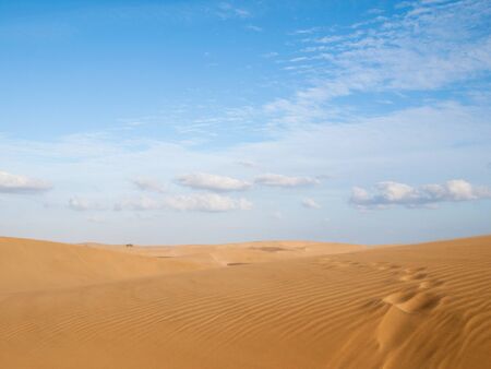 Dunes of Maspalomas - protected landscape area in Canary Islandの写真素材