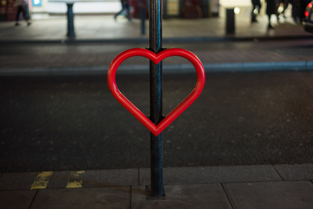 Metal heartの写真素材