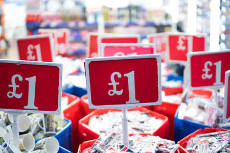 One pound logoの写真素材