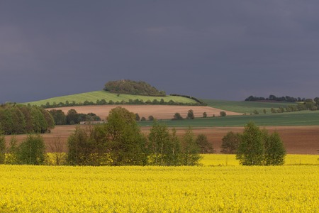 Grosser Stein near Leutersdorf, nice viewの写真素材