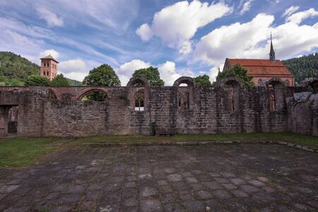 cloister calw in black forest germanyの写真素材