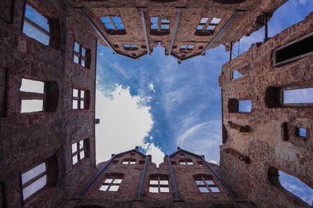 cloister calw in black forest germanyの写真素材