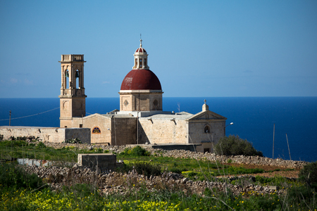 Church of St Mary Magdalen, Maltaの写真素材