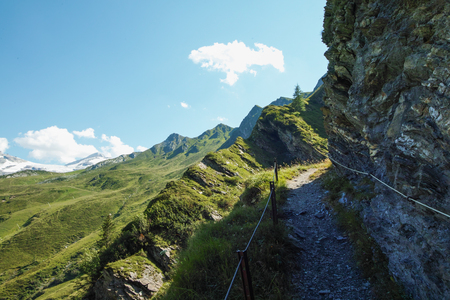 Austrian Alps-outlook on Tuxer Joch Weitenbachtal Tyrolの写真素材
