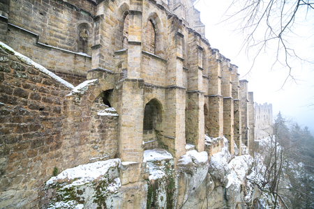 Oybin castle built in trirdteen century in Germanyの写真素材