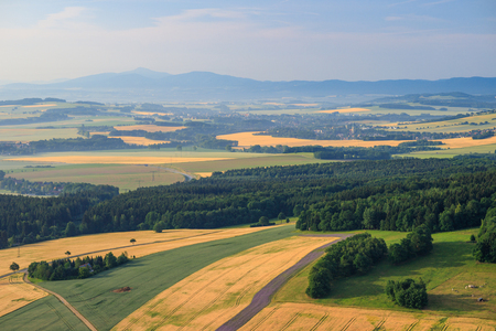 Upper lusatia from the airの写真素材