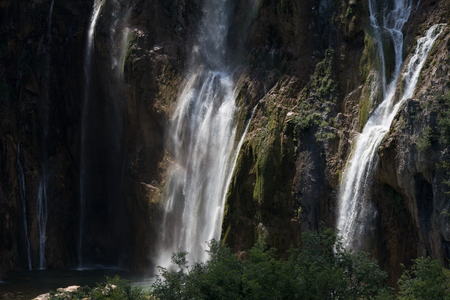 Plitvice jezero in Croatia National parkの写真素材