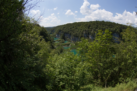 Plitvice jezero in Croatia National parkの写真素材