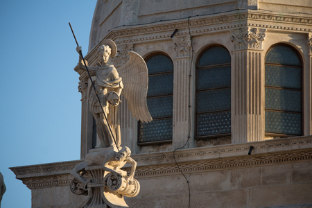 Sibenik in croatiaの写真素材