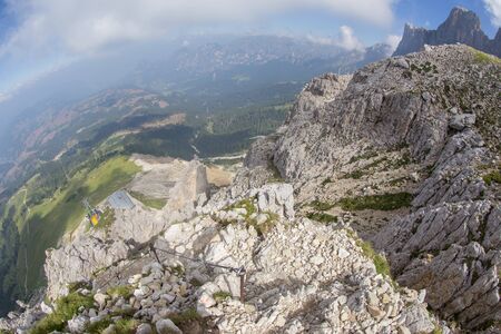 mountains over Tschager Joch, Rosengartenの写真素材