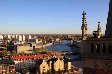 Old town cityscape panorama, Wroclaw Poland