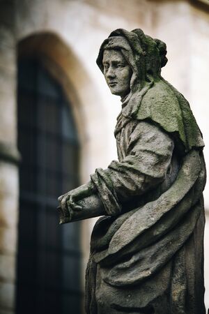 Saint Anna holding a book in czechの写真素材