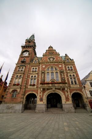 Frydland baroque city in czechの写真素材