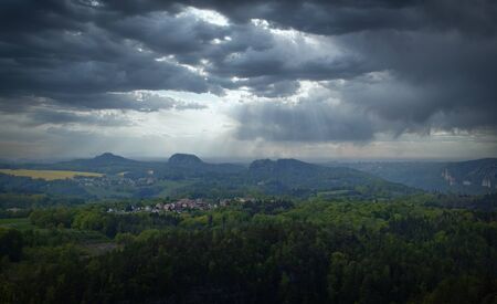 Waitzdorf view in swiss saxonyの写真素材