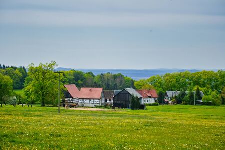 Waitzdorf view to the farmの写真素材