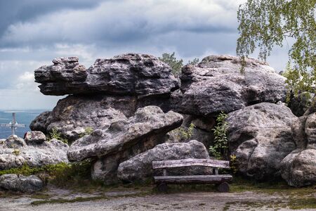 Zittau mountains, Oybin, on Toepfer mountainの写真素材