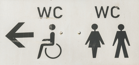 to the toiletの写真素材