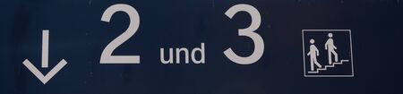 German sign to the trainsの写真素材