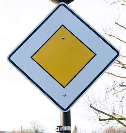 German traffic sign drivewayの写真素材