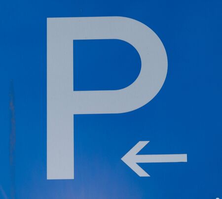 German traffic sign parking zoneの写真素材