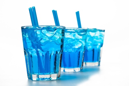 blue cocktailsの写真素材