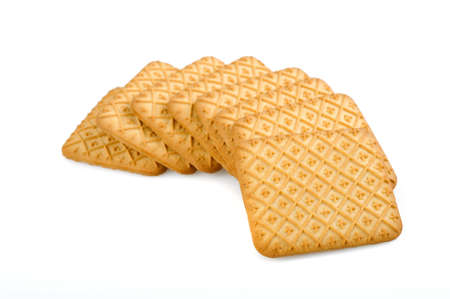 Tea cookies isolated on white