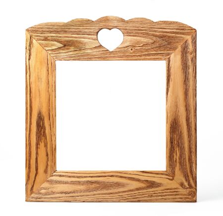 Picture frame isolated on white backgroundの写真素材