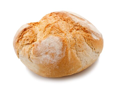 one loaf isolated on whiteの写真素材
