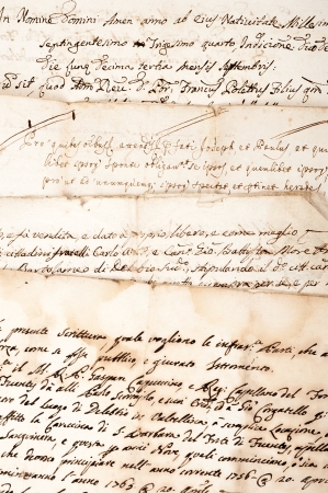 4 manuscripts of the 1700/1800 centuryの写真素材