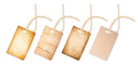 labels collection isolated on whiteの写真素材