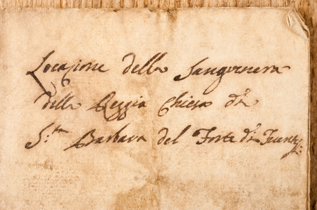 manuscript of the 1700/1800 centuryの写真素材