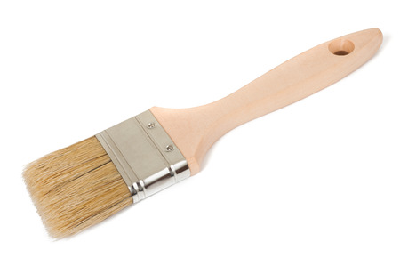 Paint brush isolated on white backgroundの写真素材