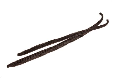 Vanilla sticks isolated on white background