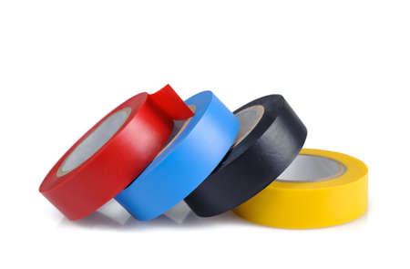 Electrical Tape isolated on white backgroundの写真素材