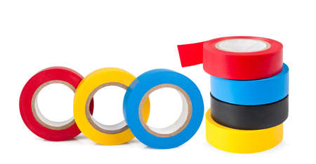 Electrical Tape isolated on white backgroundの写真素材