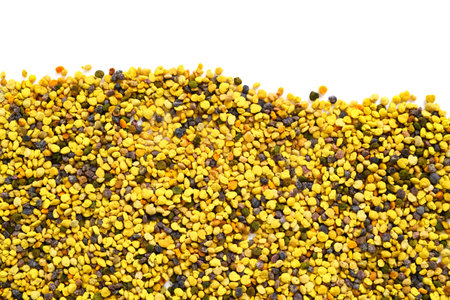 fresh Bee pollen background top viewの写真素材