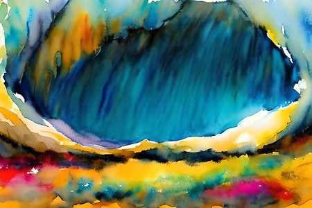 Abstract watercolor background. Hand-painted background. Illustration.の素材