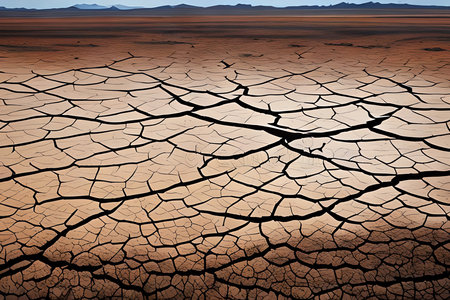 Dry and cracked earth. Global warming concept. 3D renderingの素材