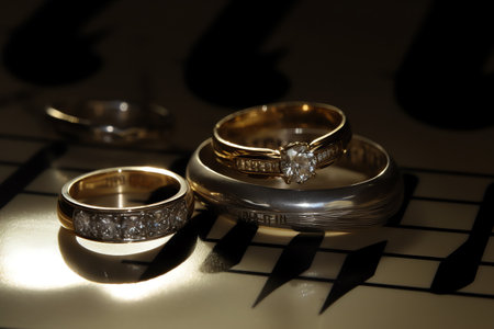 Matrimonial Bands. Generative AIの素材