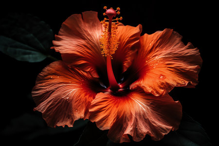 Hibiscus flower. Generative AIの素材