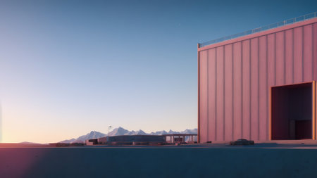 Large Us Home. Generative AIの素材