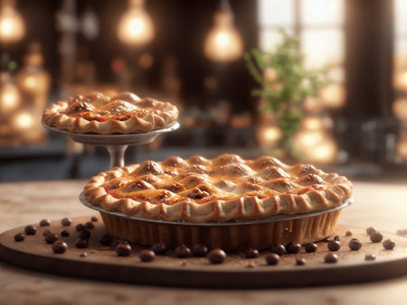 Isolated Pie Icon 3d Illustration. Generative AIの素材