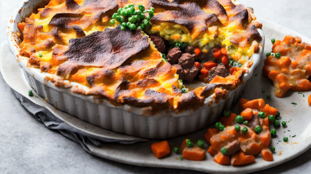 Shepherds Pie Or Cottage Pie. Generative AIの素材