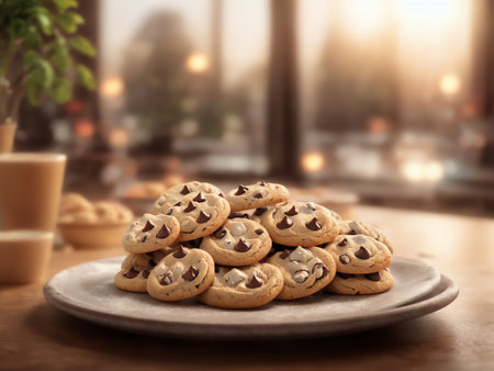 Modern Popart Cookie Illustration. Generative AIの素材