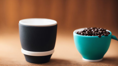 Coffeecup Holder. Generative AIの素材