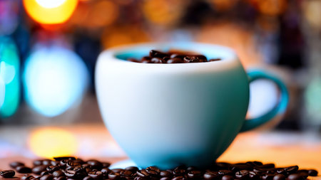 3d Coffee Cup Icon Illustration. Generative AIの素材