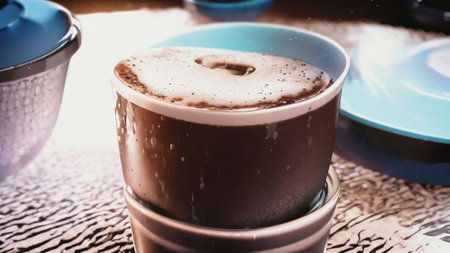 3d Coffee Cup Icon Illustration. Generative AIの素材