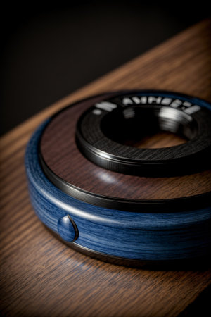 A Close Up Of A Wood And Metal Object On A Table. Generative AIの素材
