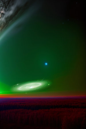 An Image Of A Distant Object In The Sky. Generative AIの素材