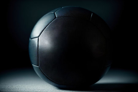 A Close Up Of A Soccer Ball On A Table. Generative AIの素材